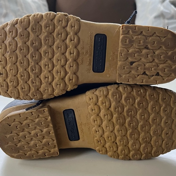 LLBean Kids Blue wax canvas waterproof Bean Boot - Picture 3 of 5